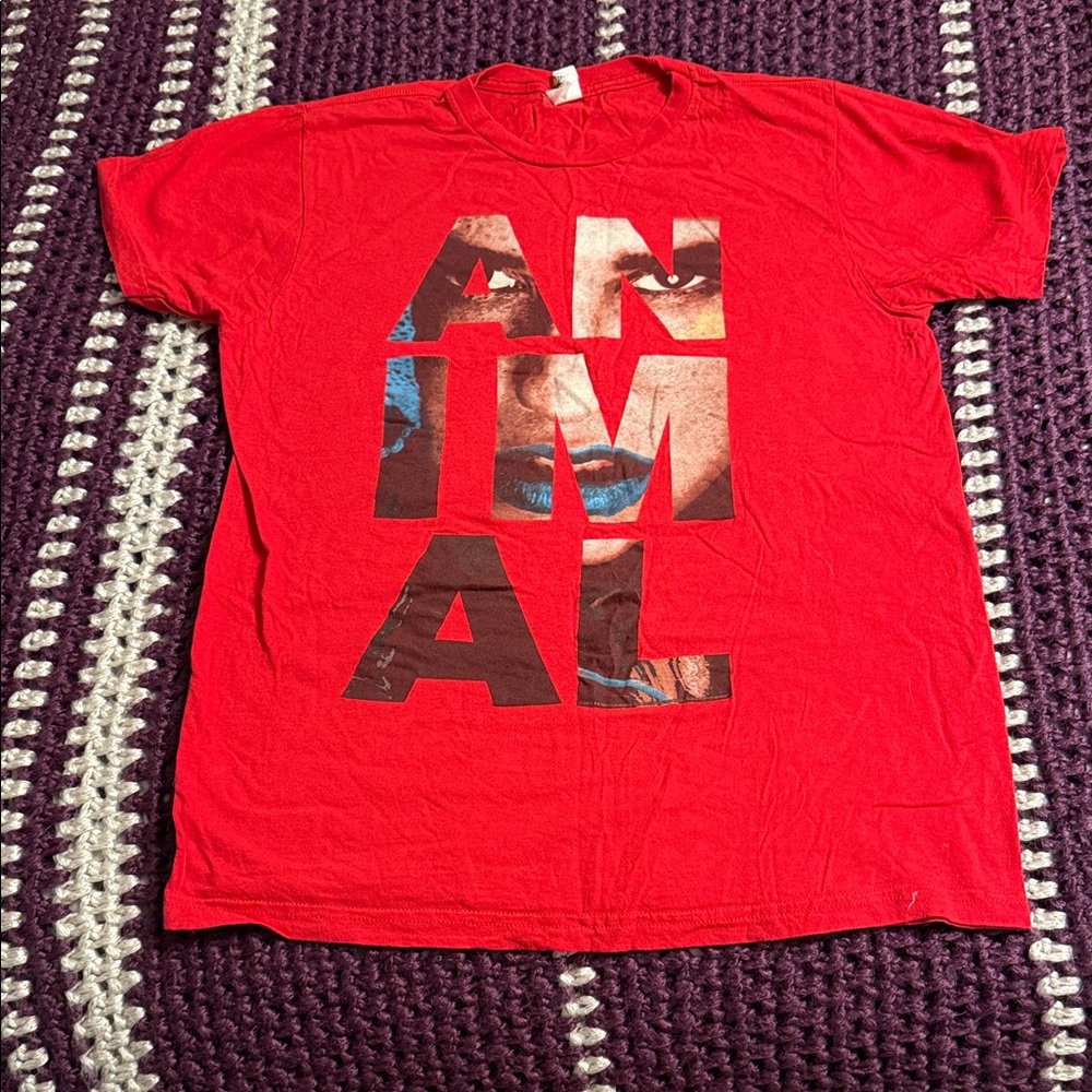 Kesha tour shirt - Animal Red Short Sleeve Tee
